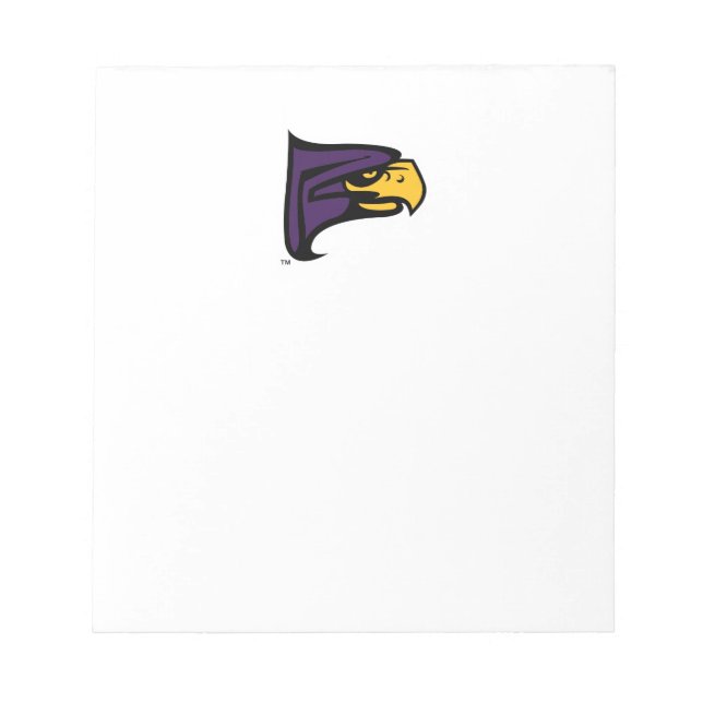 Hunter College Hawk Profil Maskottchen Notizblock (Vorderseite)