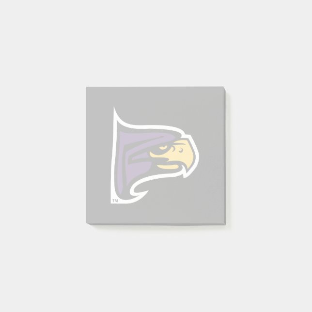 Hunter College Hawk Profil Maskottchen Post-it Klebezettel (Vorderseite)