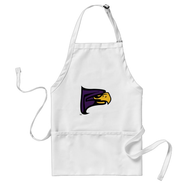 Hunter College Hawk Profil Maskottchen Schürze (Vorne)
