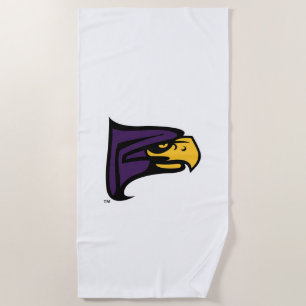 Hunter College Hawk Profil Maskottchen Strandtuch