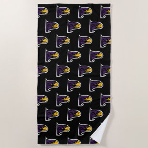 Hunter College Hawk Profil Maskottchen Strandtuch
