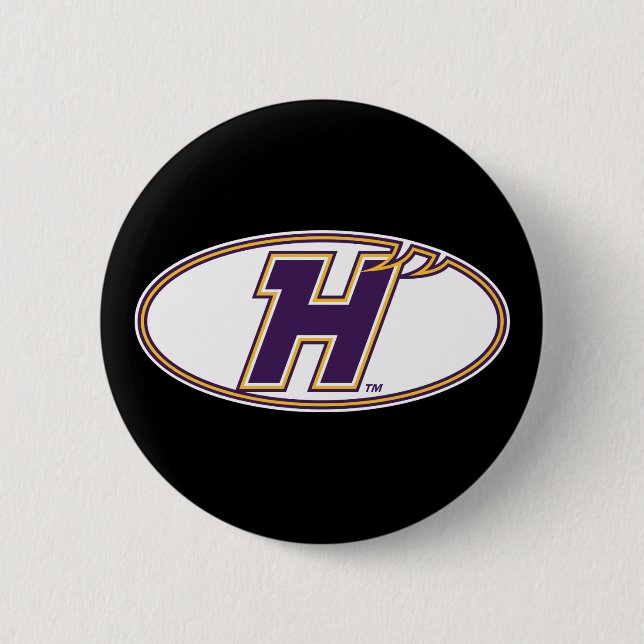 Hunter College Hawks Athletik-Logo Button (Vorderseite)