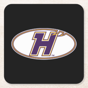 Hunter College Hawks Athletik-Logo Rechteckiger Pappuntersetzer