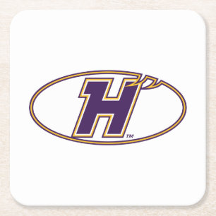 Hunter College Hawks Athletik-Logo Rechteckiger Pappuntersetzer