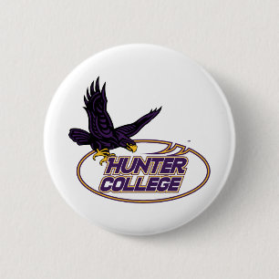 Hunter College Hawks Maskottchen Button