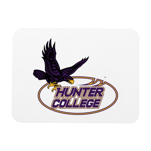 Hunter College Hawks Maskottchen Magnet (Horizontal)