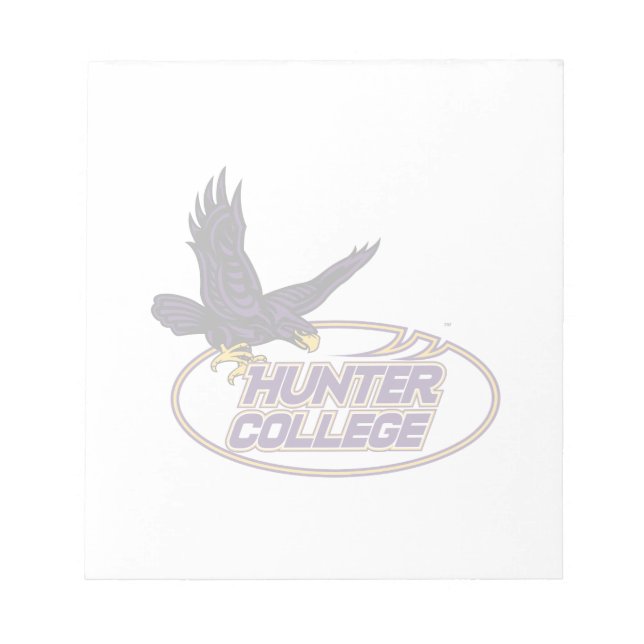 Hunter College Hawks Maskottchen Notizblock (Vorderseite)