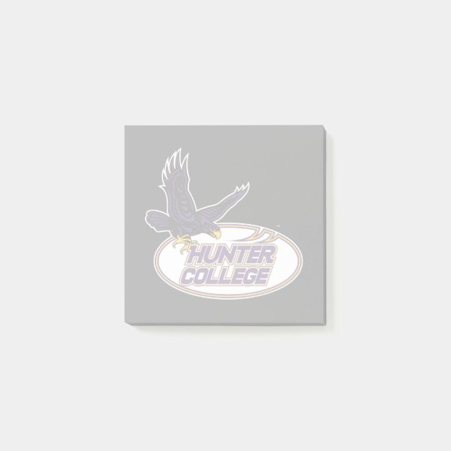 Hunter College Hawks Maskottchen Post-it Klebezettel (Vorderseite)