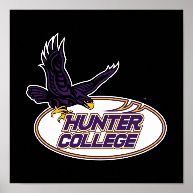 Hunter College Hawks Maskottchen Poster (Vorne)