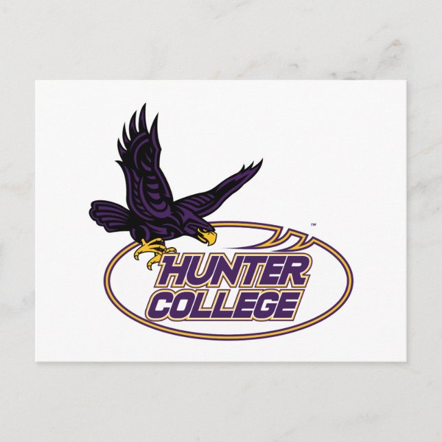 Hunter College Hawks Maskottchen Postkarte (Vorderseite)