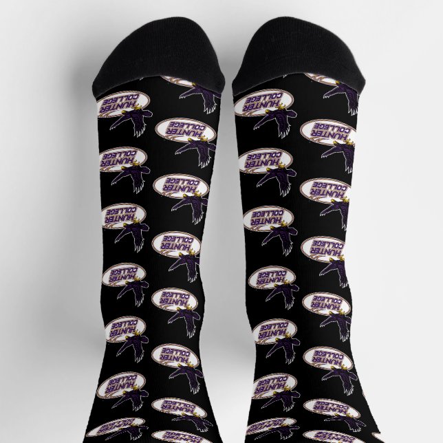 Hunter College Hawks Maskottchen Socken (Oben)