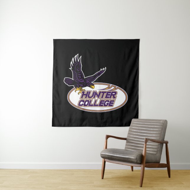Hunter College Hawks Maskottchen Wandteppich (Beispiel)