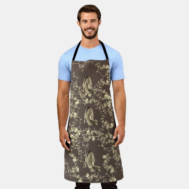 Hunter Country Wood Knot Buck Deer Schürze (Getragen)