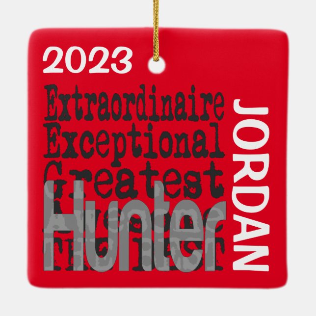 Hunter Extraordinaire CUSTOM Keramikornament (Rückseite)