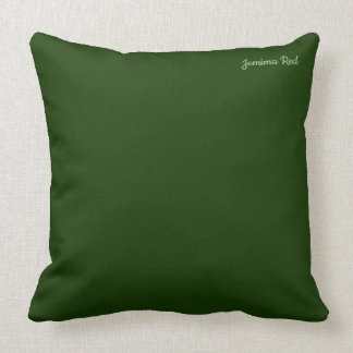 Hunter Forest Green Throw Kissen