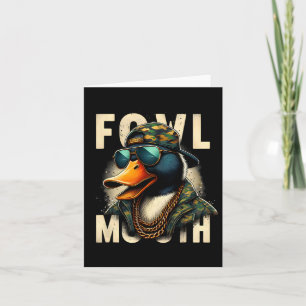 Hunter Fowl Mouth Duck Jagd Goose Hunt Funny Du Karte