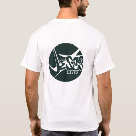 Hunter Green Circle Jesus Rette Graffiti T-Shirt