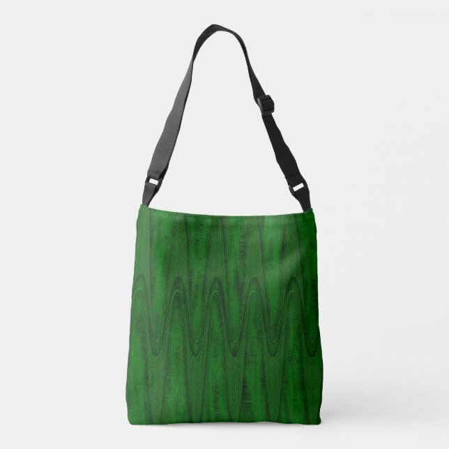 Hunter Green Design Tragetaschen Mit Langen Trägern (Rückseite)