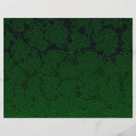 Hunter Green Elegant Design Sukkulent Muster