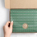 Hunter Green Fair Isle Christmas Sweater Muster Seidenpapier<br><div class="desc">Maßgeschneidertes Tissue-Papier zeichnet sich durch ein modernes,  schlichtes Weihnachtskehrmuster aus. Klicken Sie auf Anpassen,  um eigene Texte und Bilder hinzuzufügen,  um ein einzigartiges Design für Geschenkpackungen oder handwerkliche Projekte zu erstellen.</div>