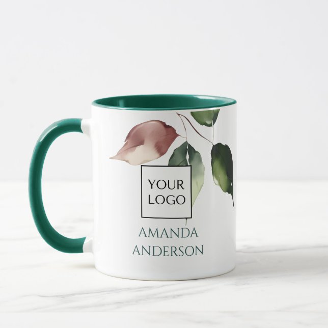 Hunter Green Logo Project Manager  Tasse (Links)