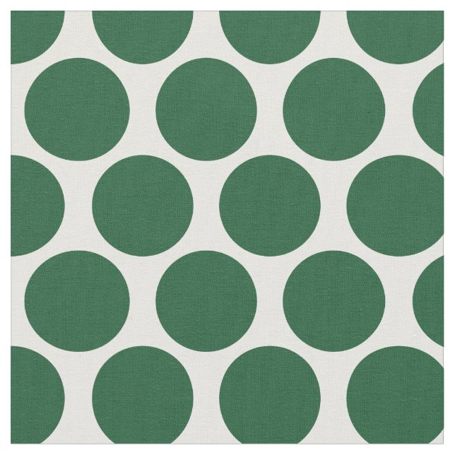Hunter Green Mod Dots Stoff (Nahaufnahme)