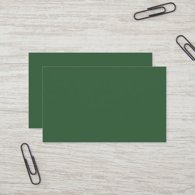 Hunter Green Oceania Business Card Visitenkarte (Vorderseite/Rückseite Beispiel)