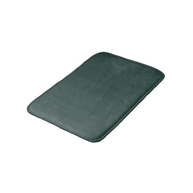 Hunter Green Solid Color Badematte (Schrägansicht)