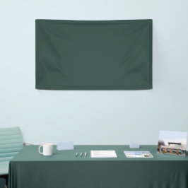 Hunter Green Solid Color Banner