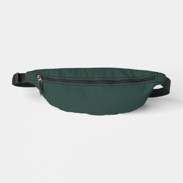 Hunter Green Solid Color Bauchtasche (Vorderseite)