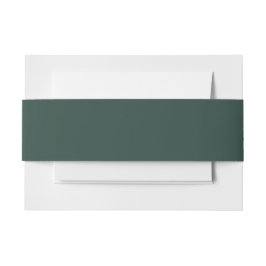 Hunter Green Solid Color Einladungsbanderole