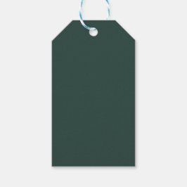 Hunter Green Solid Color Geschenkanhänger