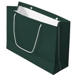 Hunter Green Solid Color Große Geschenktüte