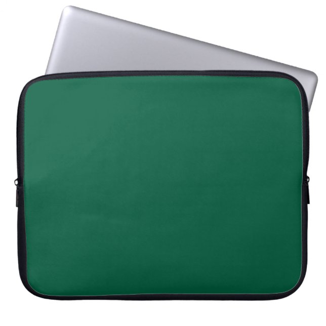 Hunter Green Solid Color Laptop Ärmel Laptopschutzhülle (Vorderseite)
