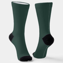 Hunter Green Solid Color Socken