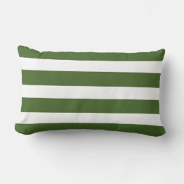 Hunter Green Striped Lumbar Stil Außenkissen Kissen Für Draußen