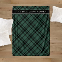 Hunter Green Tartan Karierter Urlaubsiname