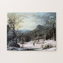 Hunter in Winter Wood George Henry Durrie