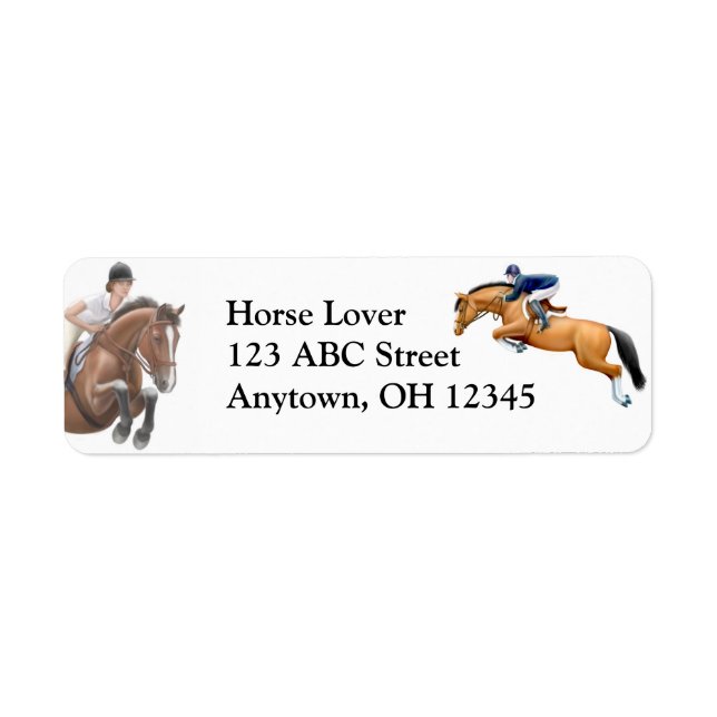 Hunter Jumper Pferdeetikett anzeigen (Vorne)