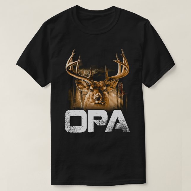 Hunter Opa T - Shirt Funny Papa Jagd Vater Geschen (Design vorne)