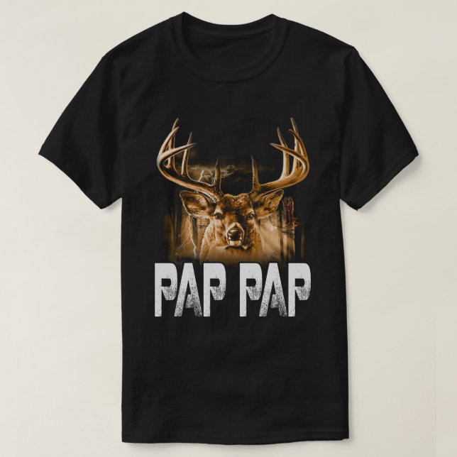 Hunter pap pap T - Shirt Funny Papa Jagd Vater G (Design vorne)