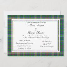 Hunter Scottish Wedding Einladung
