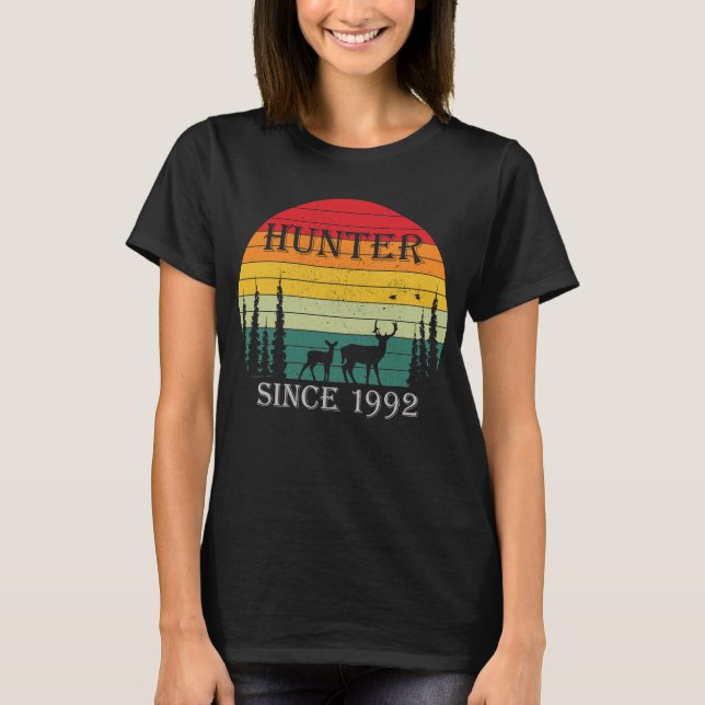 Hunter Seit 1992 Geburtstagsgeschenk T-Shirt (Vorderseite)