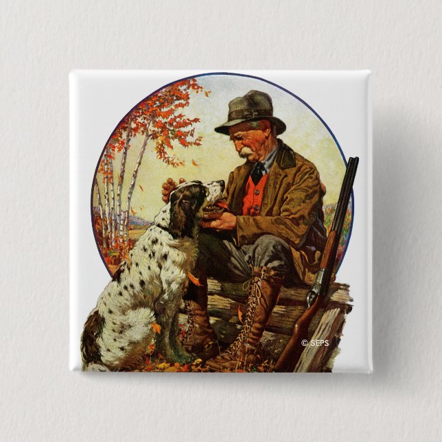 Hunter und Spaniel Button (Vorderseite)