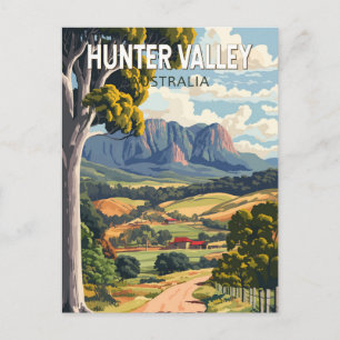 Hunter Valley Australia Reisen Kunst Vintag Postkarte