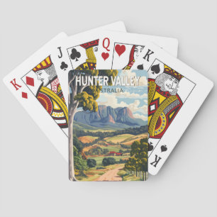 Hunter Valley Australia Reisen Kunst Vintag Spielkarten