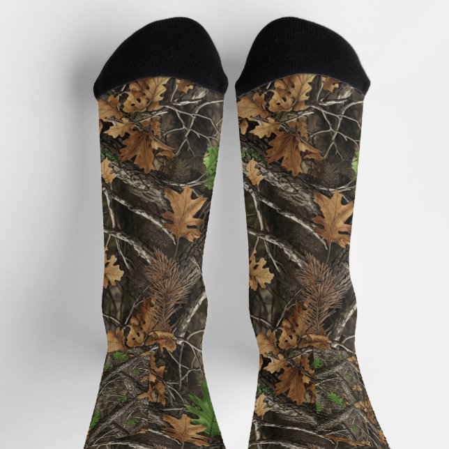Hunting Camouflage Pattern Socken (Oben)