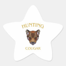 hunting cougar sticker