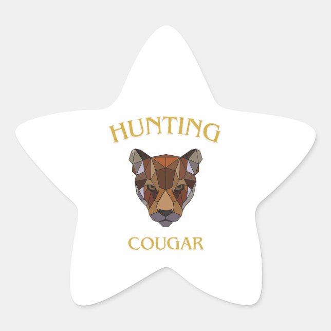 hunting cougar sticker (Devant)