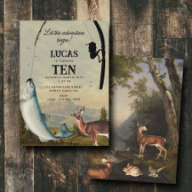 Hunting Fishing Adventure Begins Kids Birthday